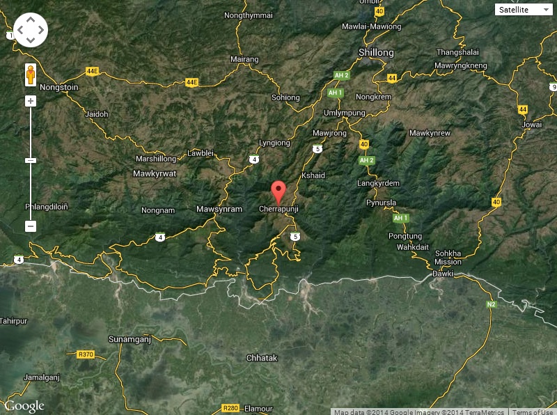 Click to open Google Map of Sohra